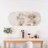 wiszace owalne lustro do salonu Pellis 4X