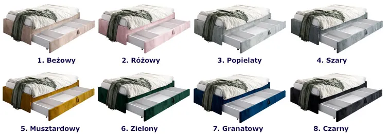 kolory łóżka Hixo 7X