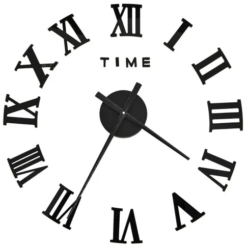 Nowoczesny czarny zegar Roraz 5X