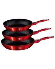 Granitowe patelnie 3 sztuki na indukcję - Ruveri 8X w sklepie Edinos.pl