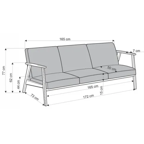 wymiary sofy Conti 5X