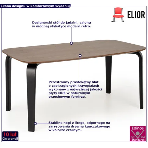stół fornirowany do salonu Simen 3X