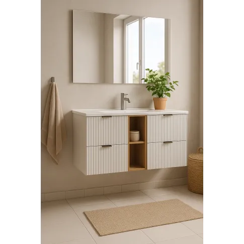 Szafka pod umywalkę z 4 szufladami kaszmirowy   orzech   Enda 7X