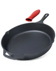 Żeliwna patelnia z silikonową nakładką 30cm - Fiteri 5X w sklepie Edinos.pl