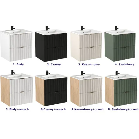Wersje kolorystyczne szafki Oxel 8X