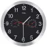 Czarny okrągły zegar ścienny 30 cm - Flux 4X
