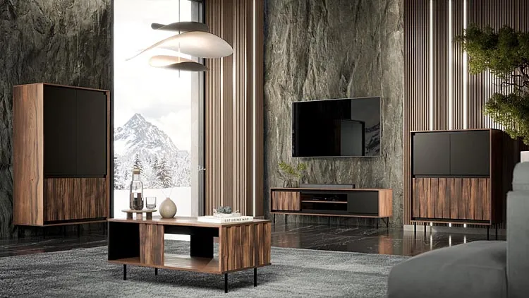 aranżacja z zestawem mebli Montres