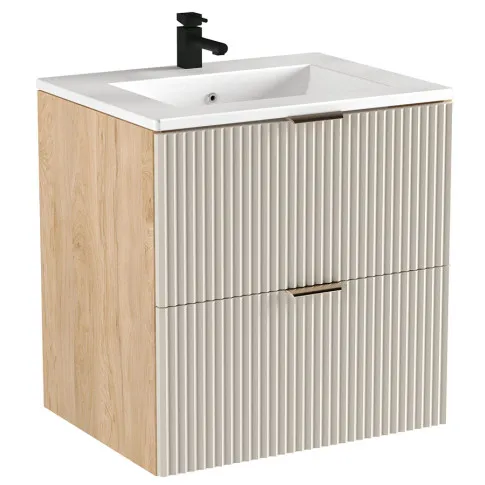 Szafka z umywalka Oxel 8X kaszmirowy orzech