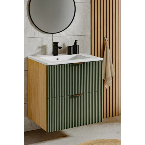 Wizualizacja szafki Endo szałwia orzech