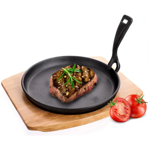 Wizualizacja żeliwnej patelni z odpinaną rączką Fiteri 10X