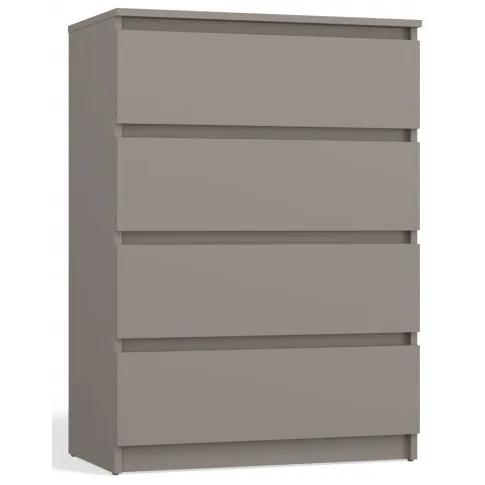 Minimalistyczna komoda z 4 szufladami Letia glina