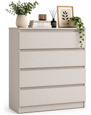 Kaszmirowa komoda z szufladami w stylu nowoczesnym - Sulli w sklepie Edinos.pl