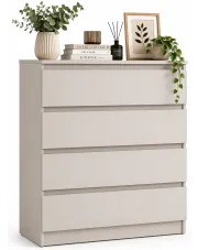 Kaszmirowa komoda do garderoby z szufladami w stylu nowoczesnym - Sulli w sklepie Edinos.pl