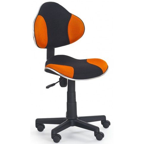 Zdjęcie produktu Fotel młodzieżowy Liber - pomarańczowo-czarny.