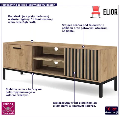 lamelowa szafka rtv Rosani 6X