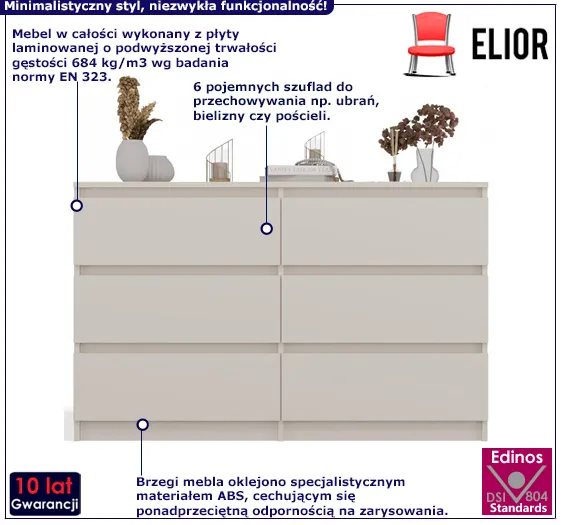 Komoda do salonu, sypialni Nala kaszmir