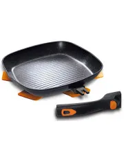 Nowoczesna patelnia grillowa z odpinanym uchwytem - Gibrex 11X w sklepie Edinos.pl