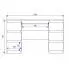 Wymiary biurka Liner 2X
