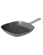 Szara patelnia grillowa z powłoką tytanową - Oktiss 8X w sklepie Edinos.pl
