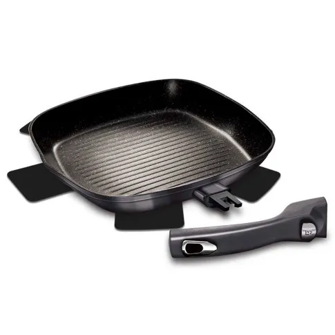 Zdjęcie produktu Nowoczesna patelnia grillowa z odpinaną rączką - Grolis 10X.