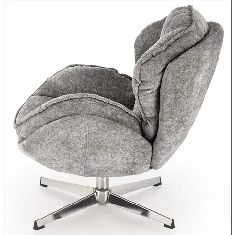 wypoczynkowy fotel obrotowy popielaty Besari