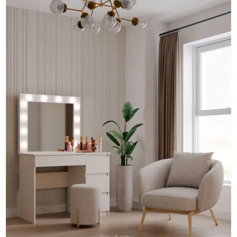 Salon z wykorzystaniem toaletki Lotaro 5X kaszmir