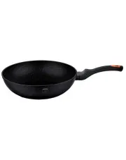 Czarny aluminiowy wok 28cm - Ibrok 3X w sklepie Edinos.pl