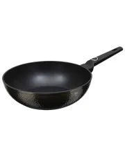 Tytanowy wok z uchwytem typu soft touch 28cm - Ibrok 4X w sklepie Edinos.pl