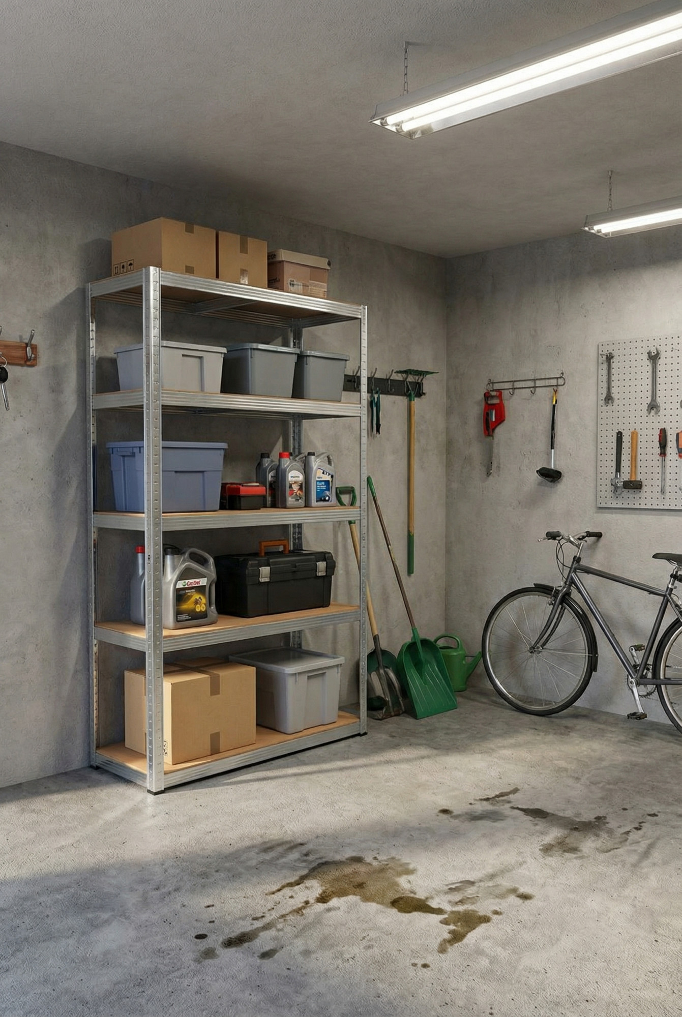 Aranżacja garażu z półką Bridget