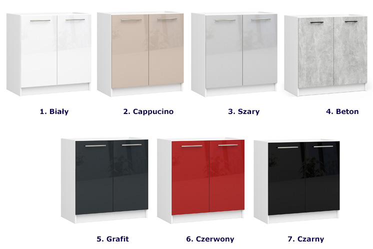 Kolory szafki kuchennej Poli 15X