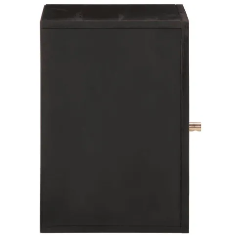 Czarna drewniana szafka wisząca vintage Movissa 4X