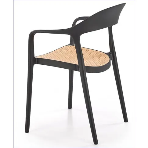 ogrodowe krzesło czarne Tesso