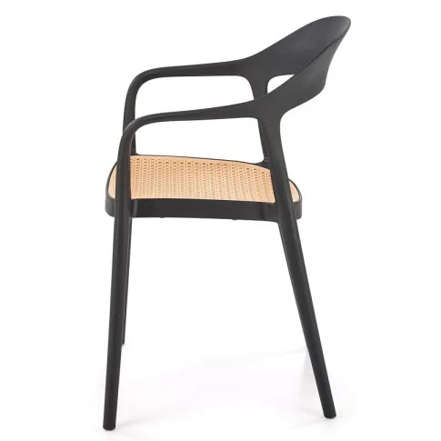 czarne ogrodowe krzesło Tesso