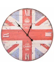 Wiszący zegar w stylu vintage z flagą UK 60 cm - Arktos 6X w sklepie Edinos.pl