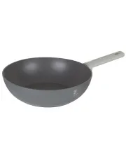 Szary wok z powłoką tytanową 28cm - Poveks 4X w sklepie Edinos.pl