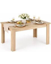 Prostokątny stół rozkładany dąb artisan - Emio w sklepie Edinos.pl