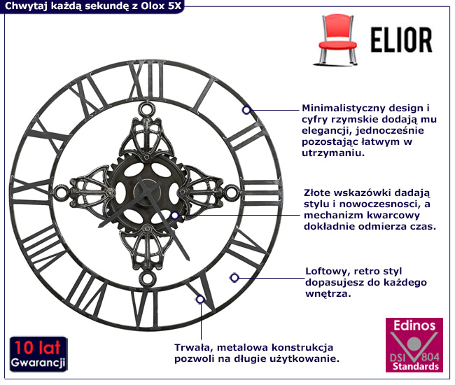 klasyczny zegar scienny