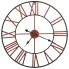 Ścienny zegar retro z czerwonymi wskazówkami 58 cm - Bister 7X