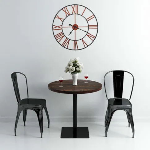 nowoczesny okragły zegar z rzymskimi cyframi Olox 7X