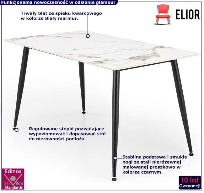 stół do salonu i jadalni 140x80 Siena 4X