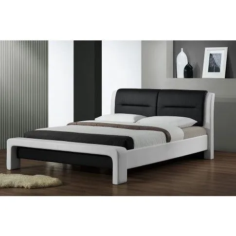 Zdjęcie produktu Łóżko biało-czarne Greta 3X 160x200.