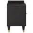 Czarna szafka RTV z drewna mango Movissa 17X