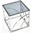 srebrny stolik kawowy Cristal 3X