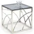 srebrny stolik kawowy Cristal 3X