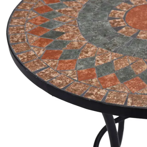 Ceramiczny blat stolika Ulefok 4X pomarańczowo szary