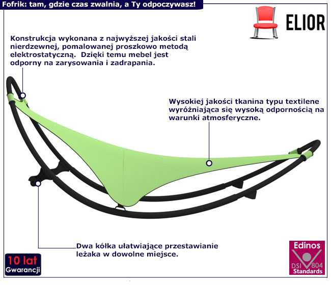 Zielony leżak Neptu 