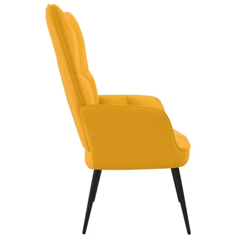 Musztardowy fotel Verpio