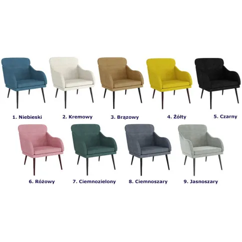 Warianty kolorostyczne fotela Bombri
