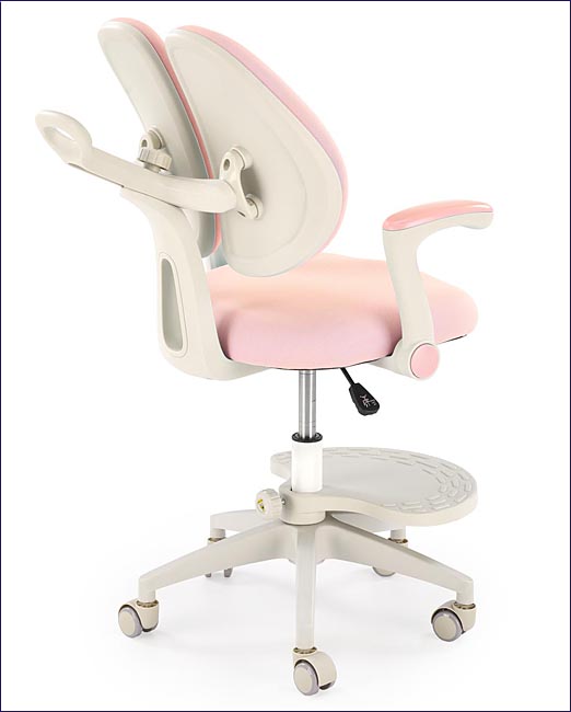 ergonomiczny obrotowy fotel dziecięcy Duarte róż