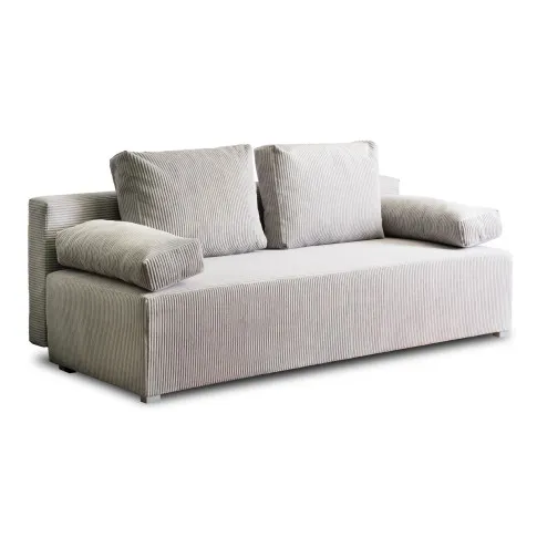 Jasnoszara sofa z funkcją spania Arna